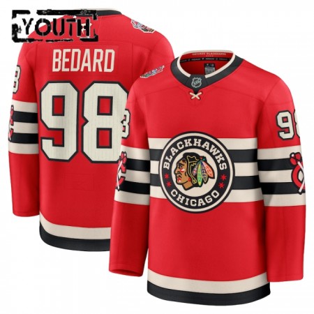 Lapsille NHL Chicago Blackhawks Pelipaita Fanatics Premium NHL Connor Bedard 2024-25 Winter Classic Punainen
